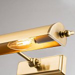 Светильник для картин цвета состаренная латунь с широким плафоном на прямоугольном основании Elstead Lighting варинант исполнения - 8 | Loft Concept в Челябинске