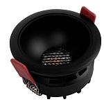 Встраиваемый спот светодиодный круглый черного цвета с углублением Ombra Lux  варинант исполнения - 4 | Loft Concept в Челябинске