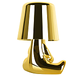 Настольная лампа фигурная золотого цвета с гладким абажуром Высота 16 см Sophia варинант исполнения - 4 | Loft Concept в Челябинске
