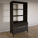 Стеллаж Primo с ящиками Темный орех варинант исполнения - 2 | Loft Concept в Челябинске