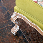 Кресло из натурального бука бежевое с изображением птиц и цветов Beige Green Chinoiserie Garden Armchair варинант исполнения - 6 | Loft Concept в Челябинске