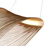 Подвесной светильник фигурный из деревянных прутьев Ecofriendly Light Source варинант исполнения - 4 | Loft Concept в Челябинске
