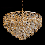 Люстра каскадная с подвесками в форме колец Galaxy of Light варинант исполнения - 3 | Loft Concept в Челябинске