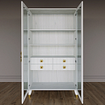 Дизайнерский шкаф витрина Elsa Dreams White с 4-мя ящиками варинант исполнения - 5 | Loft Concept в Челябинске