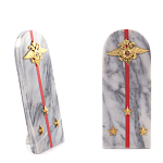 Сувенир Погон МВД из натурального камня мрамор Souvenir Epaulets варинант исполнения - 3 | Loft Concept в Челябинске