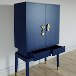 Кабинетный шкаф Elsa Dreams Blue с 2-мя ящиками варинант исполнения - 2 | Loft Concept в Челябинске
