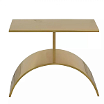 Дизайнерский журнальный стол золотой на полукруглом основании Wecaben варинант исполнения - 2 | Loft Concept в Челябинске