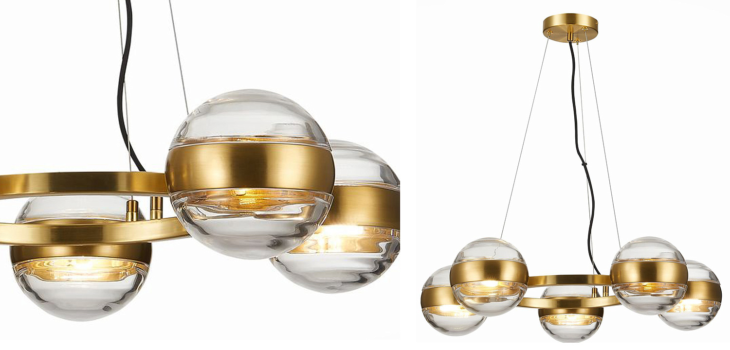 Люстра Leandra Chandelier 5 Balls Люстра Leandra Chandelier 5 Balls - Loft-Concept в Челябинске