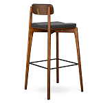 Барный стул из массива ясеня с обивкой из рогожки Elegant Ash варинант исполнения - 4 | Loft Concept в Челябинске