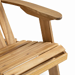 Уличное кресло из массива акации Adirondack Wooden Chair Natural варинант исполнения - 6 | Loft Concept в Челябинске