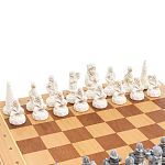 Шахматы Северные народы в ларце из натурального бука Decorative Thematic Chess варинант исполнения - 3 | Loft Concept в Челябинске