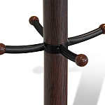 Вешалка коричневая с круглым основанием и черными металлическими крючками Industrial Metal Rust варинант исполнения - 2 | Loft Concept в Челябинске