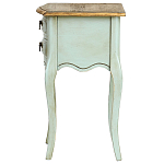 Прикроватная тумба из массива березы светло-бирюзовая Montmartre Provence Bedside Table варинант исполнения - 5 | Loft Concept в Челябинске