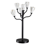 Настольная лампа с ветвями и белыми фарфоровыми цветами Floralis варинант исполнения - 1 | Loft Concept в Челябинске