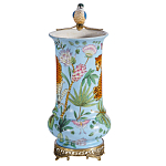 Ваза из фарфора с птицей на бронзовой ветке Garden of Eden варинант исполнения - 4 | Loft Concept в Челябинске