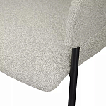 Стул мягкий с подлокотниками Chair Gray Upholstery Boucle варинант исполнения - 7 | Loft Concept в Челябинске