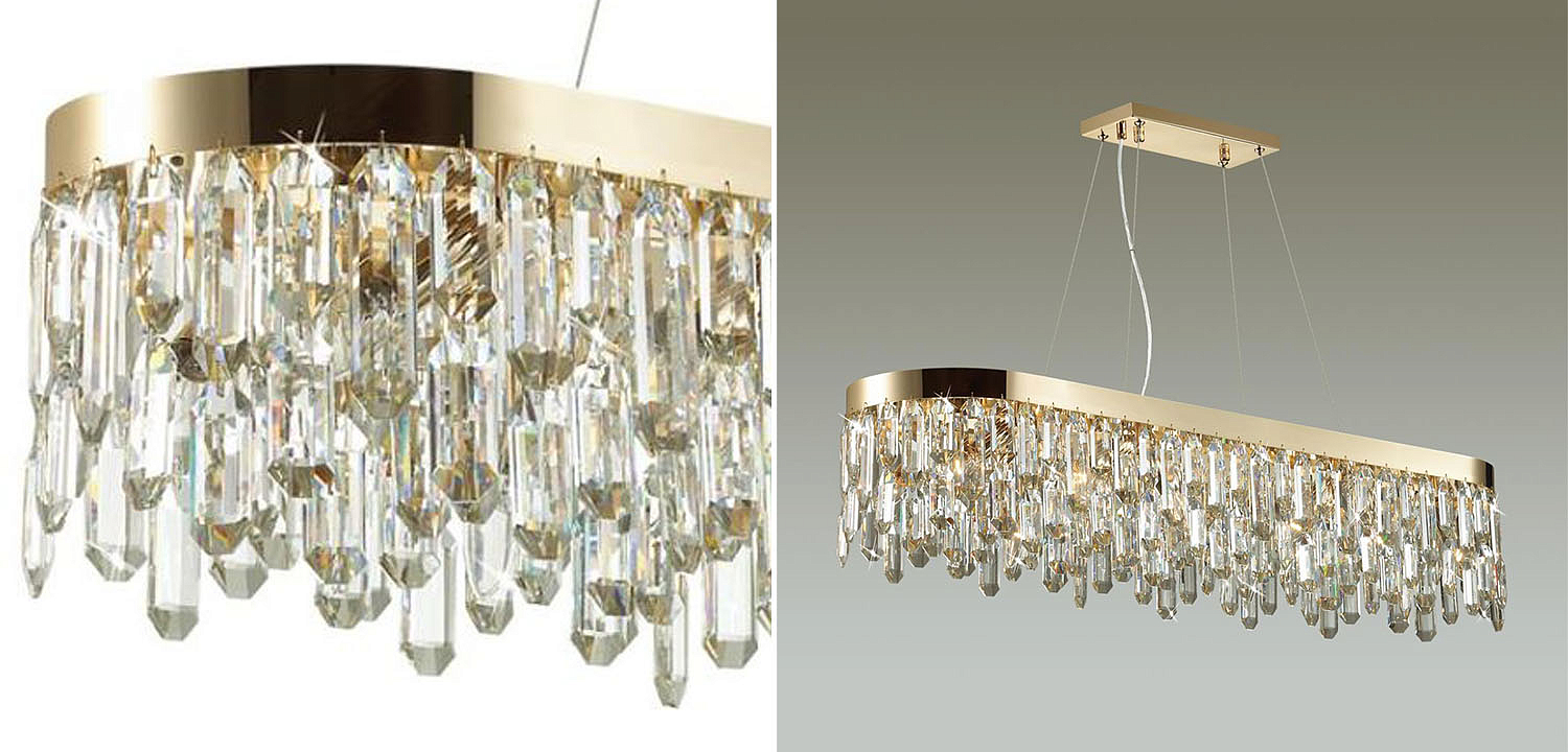 Люстра Crystal Polyhedrons Linear Gold Люстра Crystal Polyhedrons Linear Gold - Loft-Concept в Челябинске