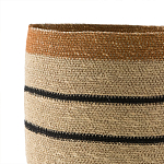 Плетеная корзина в полоску Okiro Wicker Basket варинант исполнения - 3 | Loft Concept в Челябинске