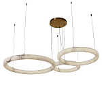 Люстра с 3-мя кольцами из натурального камня Minerals of Light варинант исполнения - 1 | Loft Concept в Челябинске