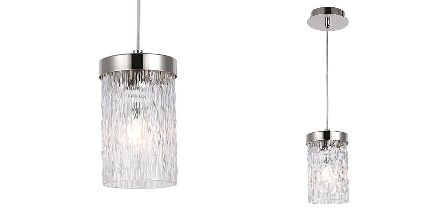 Подвесной светильник Estebe Nickel Glass Hanging Lamp Подвесной светильник Estebe Nickel Glass Hanging Lamp - Loft-Concept в Челябинске