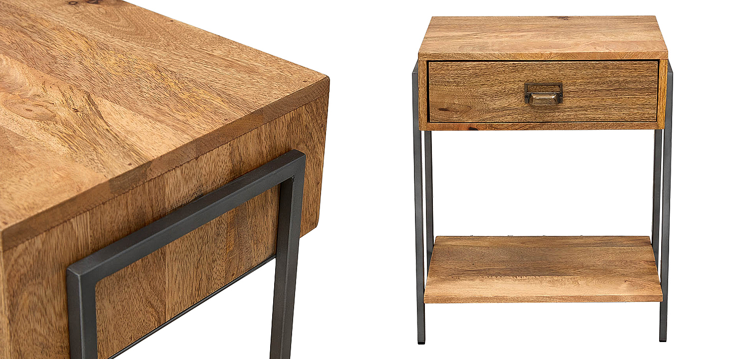 Тумбочка Dewi Loft Nightstand Тумбочка Dewi Loft Nightstand - Loft-Concept в Челябинске