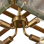 Потолочный светильник квадратный из толстого литого стекла Cast Glass варинант исполнения - 3 | Loft Concept в Челябинске