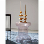 Кофейный столик стеклянный Elegant Lilac Glass Model варинант исполнения - 2 | Loft Concept в Челябинске