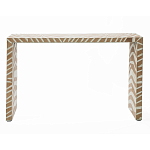 Консоль Дизайнерская Kenya Console ZEBRA Bone Inlay Beige варинант исполнения - 1 | Loft Concept в Челябинске
