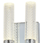 Бра с двумя плафонами Dew Drops Tube Duo Chrome Wall Lamp варинант исполнения - 3 | Loft Concept в Челябинске