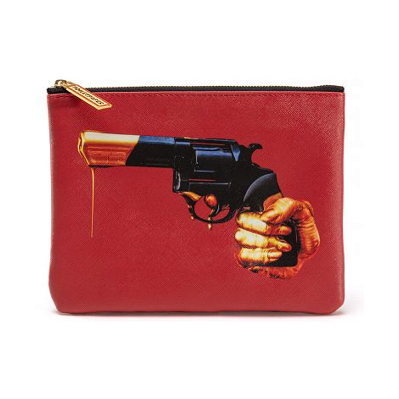 Косметичка Seletti Revolver Черный Красный Бежевый Косметичка Seletti Revolver Черный Красный Бежевый в Челябинске | Loft Concept