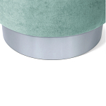 Пуф мятный велюр на металлическом основании Golden Belt варинант исполнения - 4 | Loft Concept в Челябинске