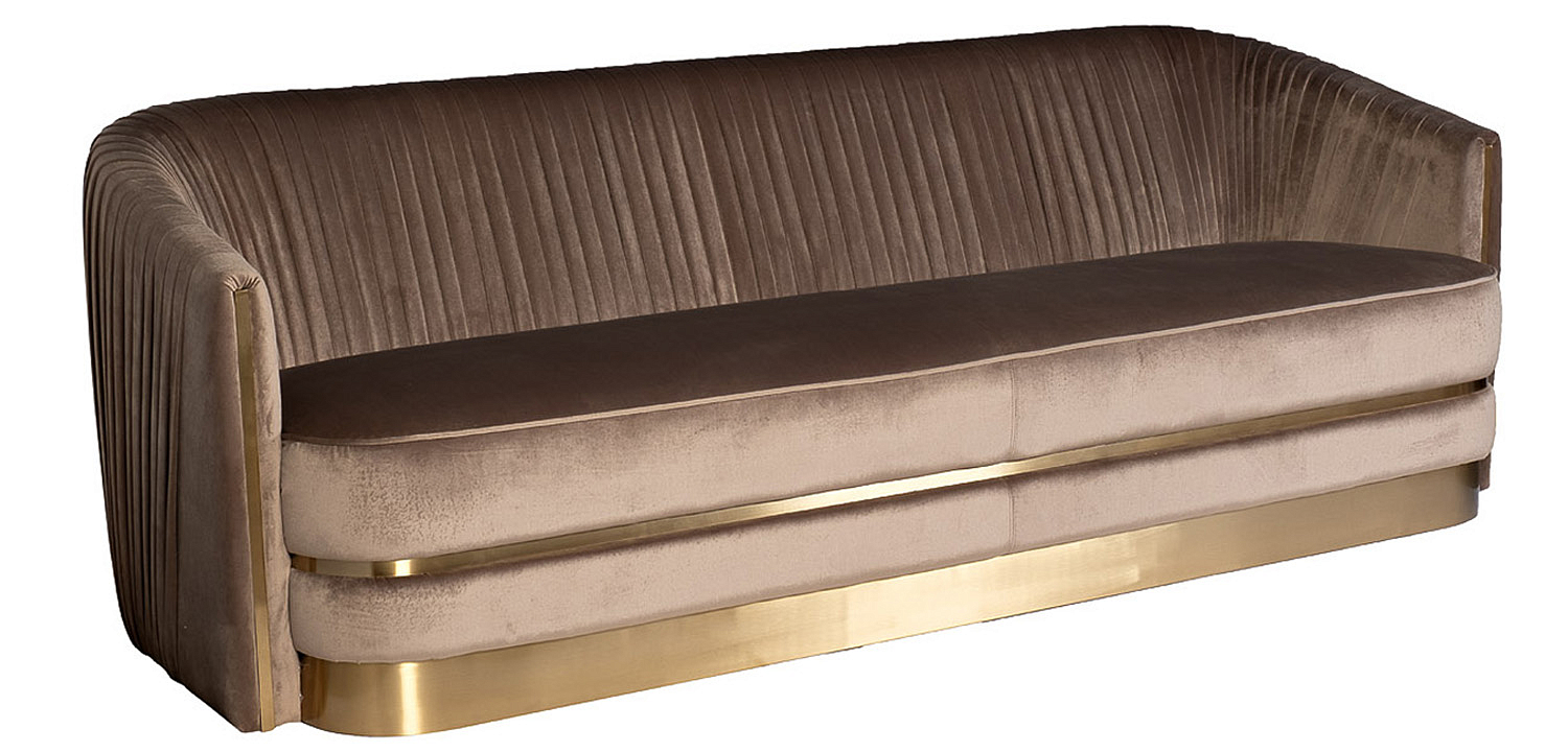 Диван трехместный велюр Bolger sofa three-seater velvet Диван трехместный велюр Bolger sofa three-seater velvet - Loft-Concept в Челябинске