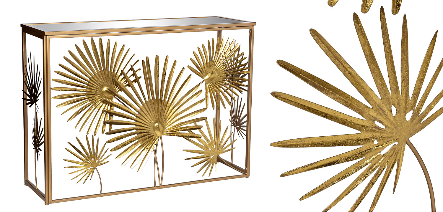 Консоль Golden Palm Leaves Консоль Golden Palm Leaves - Loft-Concept в Челябинске