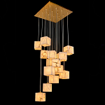 Люстра подвесная с квадратными плафонами из натурального камня Glowing Spheres варинант исполнения - 2 | Loft Concept в Челябинске