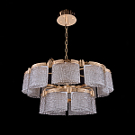 Люстра двухъярусная с текстурными овальными абажурами Splendor Palace Style варинант исполнения - 3 | Loft Concept в Челябинске