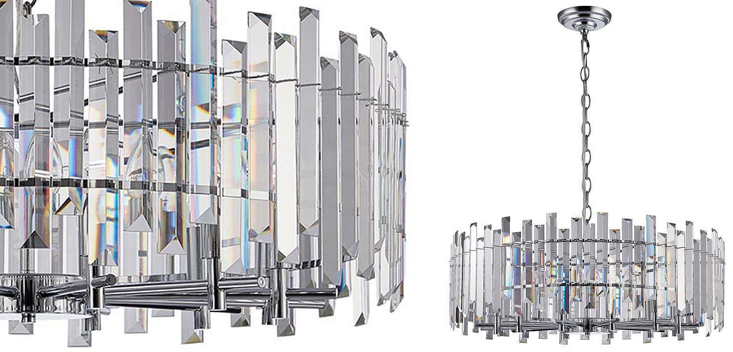 Люстра Langley Chandelier chrome 80 Люстра Langley Chandelier chrome 80 - Loft-Concept в Челябинске
