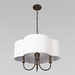 Люстра с белым текстильным абажуром Vitorino  варинант исполнения - 4 | Loft Concept в Челябинске