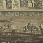 Обои ручная роспись Monuments of Paris Eau Forte on antique scenic Xuan paper варинант исполнения - 3 | Loft Concept в Челябинске