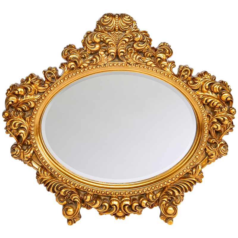 Зеркало настенное золотое с ажурным резным орнаментом Classic Ornament Mirror Золотой Зеркало Зеркало настенное золотое с ажурным резным орнаментом Classic Ornament Mirror Золотой Зеркало в Челябинске | Loft Concept