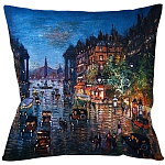Подушка декоративная Ночной город Impressionism in Art варинант исполнения - 1 | Loft Concept в Челябинске