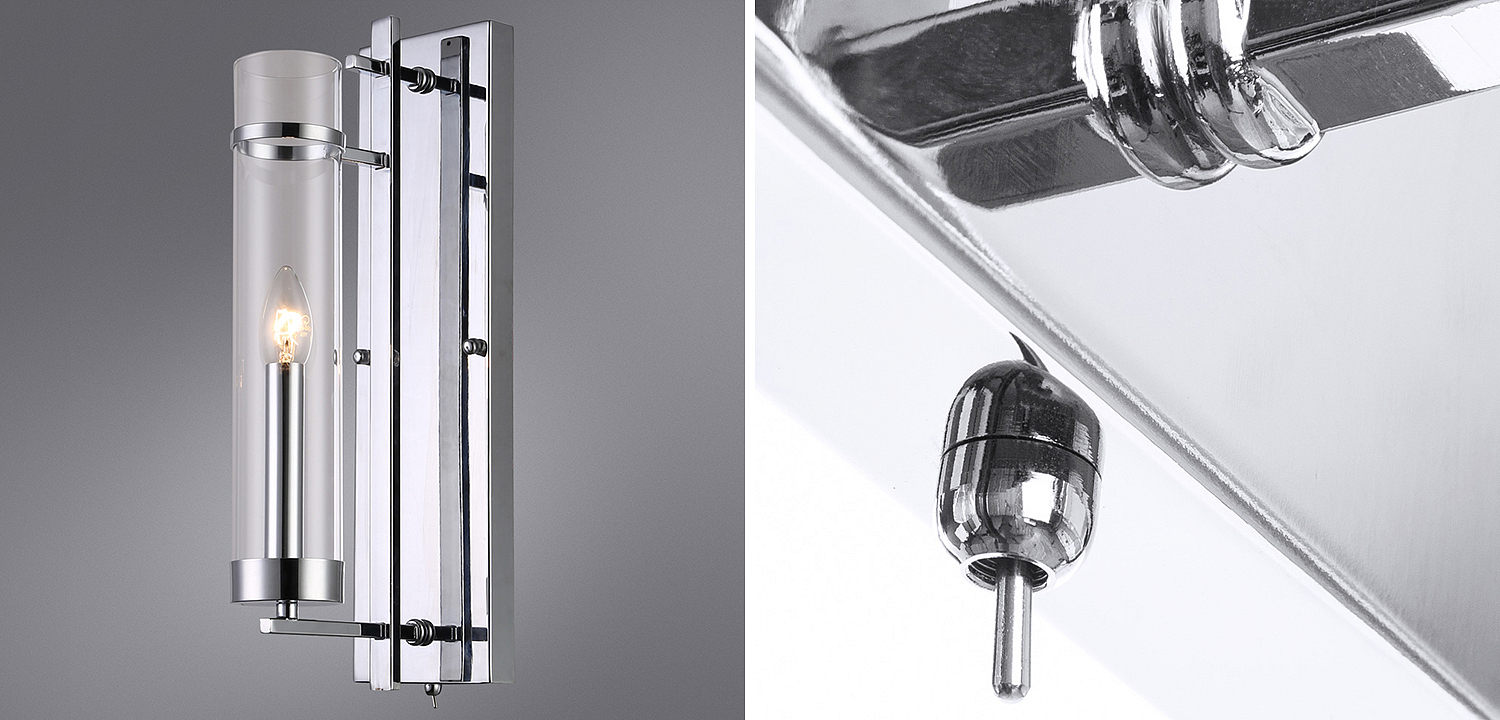 Бра Trondheim Chrome Wall Lamp Бра Trondheim Chrome Wall Lamp - Loft-Concept в Челябинске