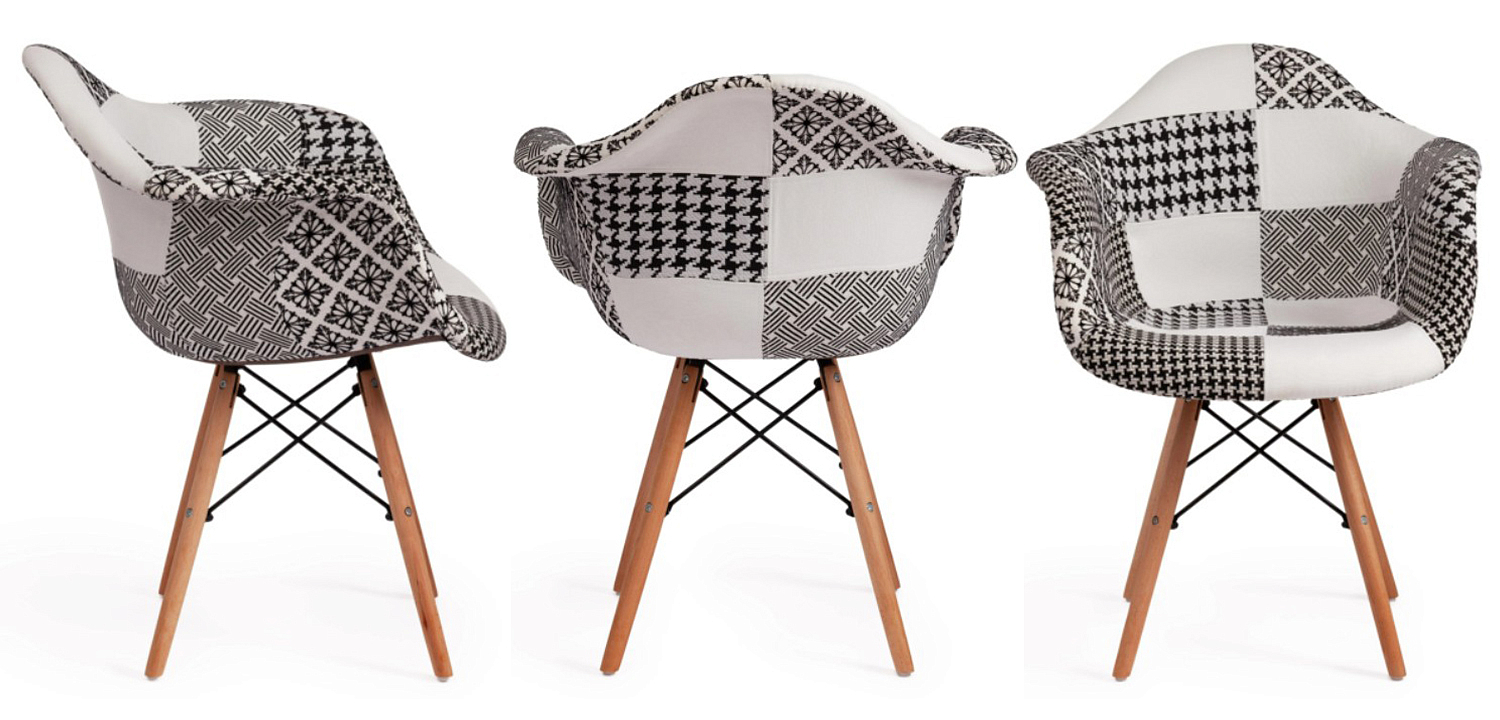 Стул DAW black&white patchwork Стул DAW black&white patchwork - Loft-Concept в Челябинске