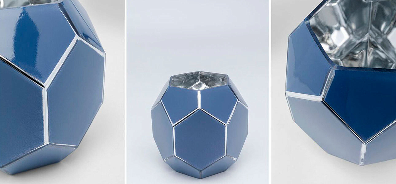 Ваза голубая Geometric Bowl Ваза голубая Geometric Bowl - Loft-Concept в Челябинске