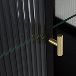 Сервант двухдверный с рифленым стеклом The Keeper варинант исполнения - 4 | Loft Concept в Челябинске