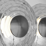 Бра из трех стеклянных фактурных дисков Eyepiece варинант исполнения - 6 | Loft Concept в Челябинске