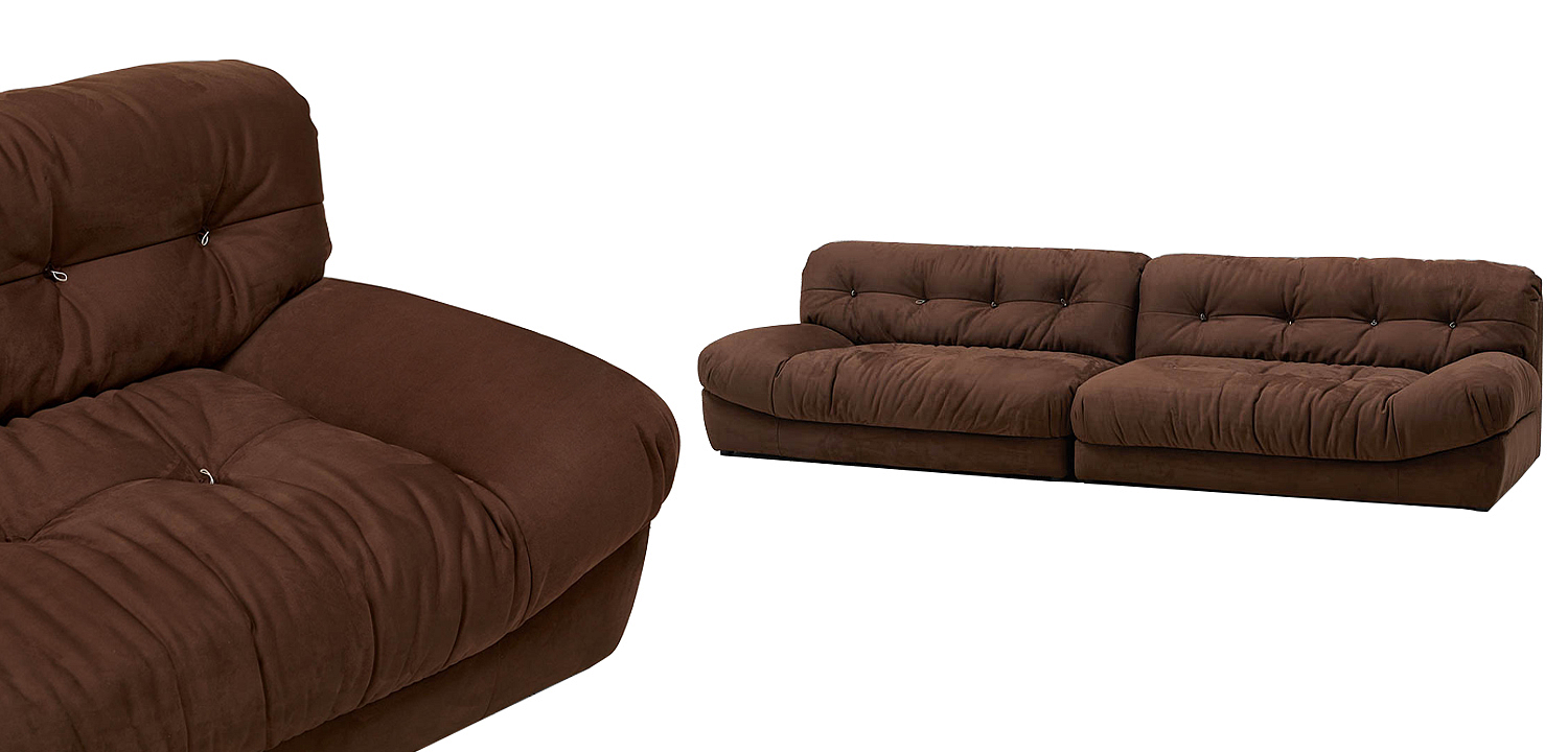 Диван коричневый Harlan Sofa Brown Диван коричневый Harlan Sofa Brown - Loft-Concept в Челябинске