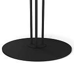 Стол журнальный с круглой бело-голубой столешницей из стекла White and Blue Marble варинант исполнения - 4 | Loft Concept в Челябинске