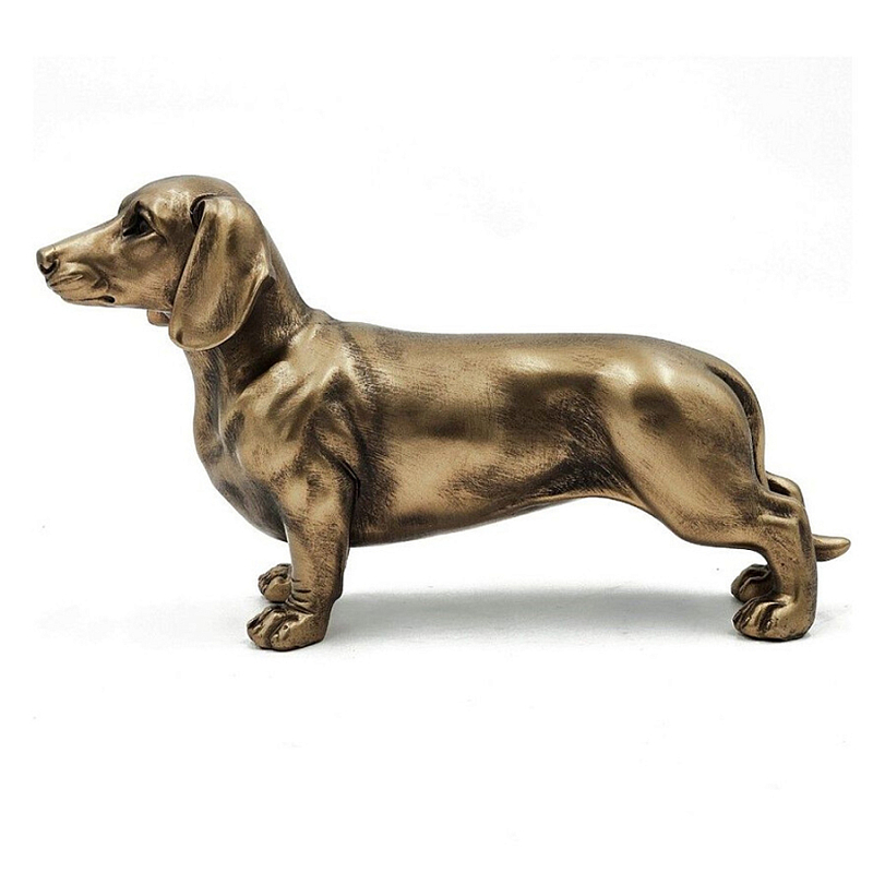 Статуэтка такса с реалистичными деталями и гладкой поверхностью Dachshund Style Бронза Статуэтка такса с реалистичными деталями и гладкой поверхностью Dachshund Style Бронза в Челябинске | Loft Concept