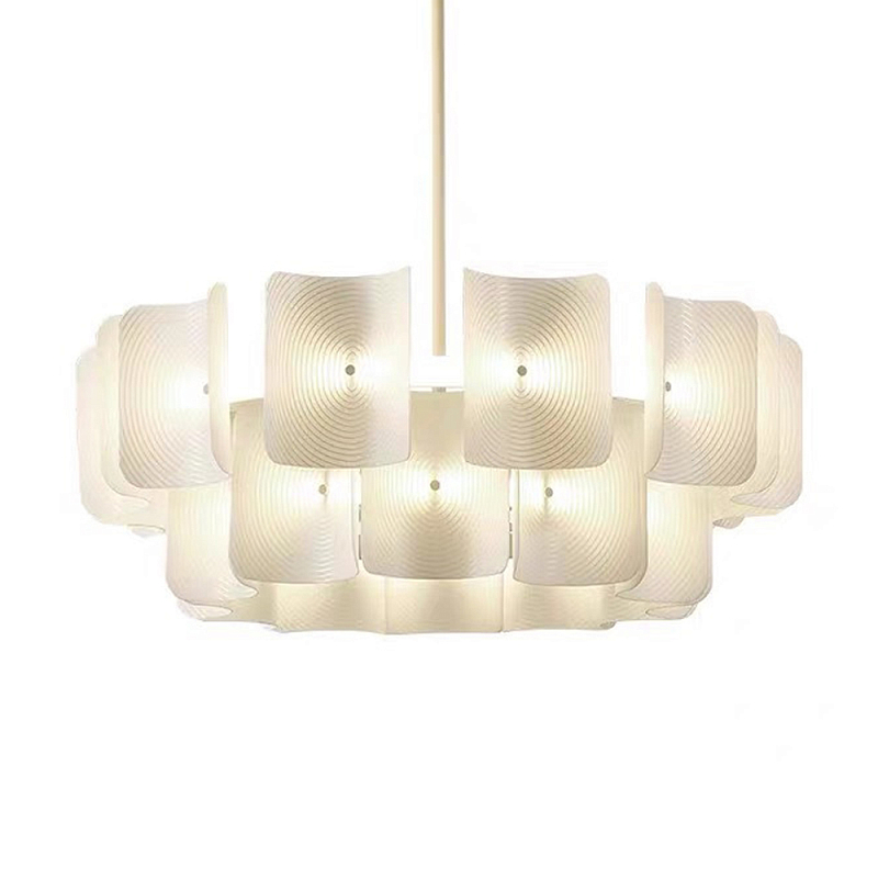 Люстра круглая двухъярусная Chandelier Constant Бежевый Люстра круглая двухъярусная Chandelier Constant Бежевый в Челябинске | Loft Concept