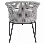 Кресло с декоративным плетением на спинке и подлокотниках Armchair Weaving варинант исполнения - 4 | Loft Concept в Челябинске